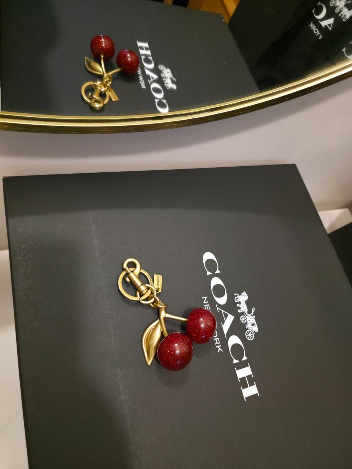 Coach Cherry Bag Charm