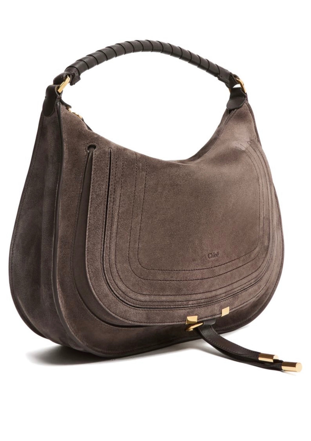 CHLOÉ Suede Marcie Medium Shoulder Bag
