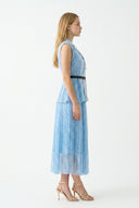 The Celeste Structured Lace Skirt and Blouse Set