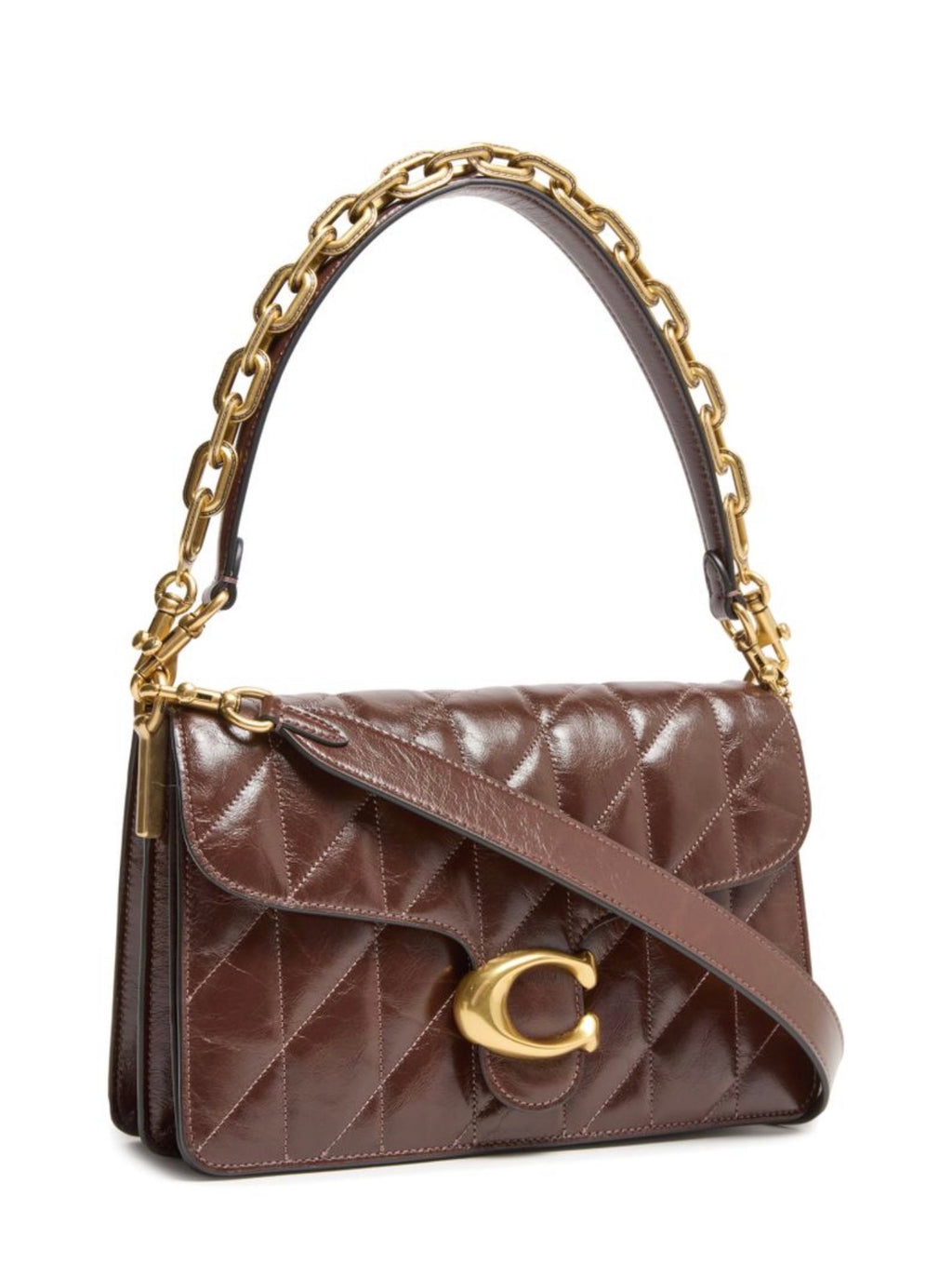 Chain Tabby Shoulder Bag With Quilting