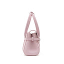 Lara Structured Top Handle Leather Bag