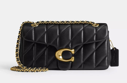 Coach Tabby Shoulder Bag 26 With Pillow Quilting Black/Gold