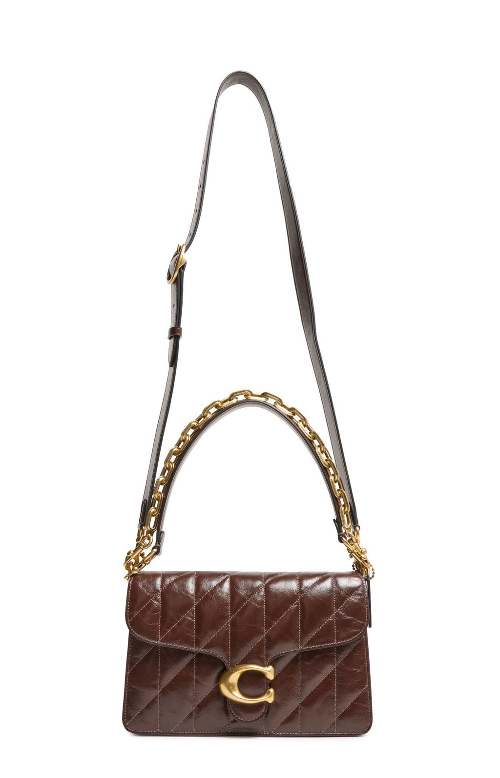 Chain Tabby Shoulder Bag With Quilting