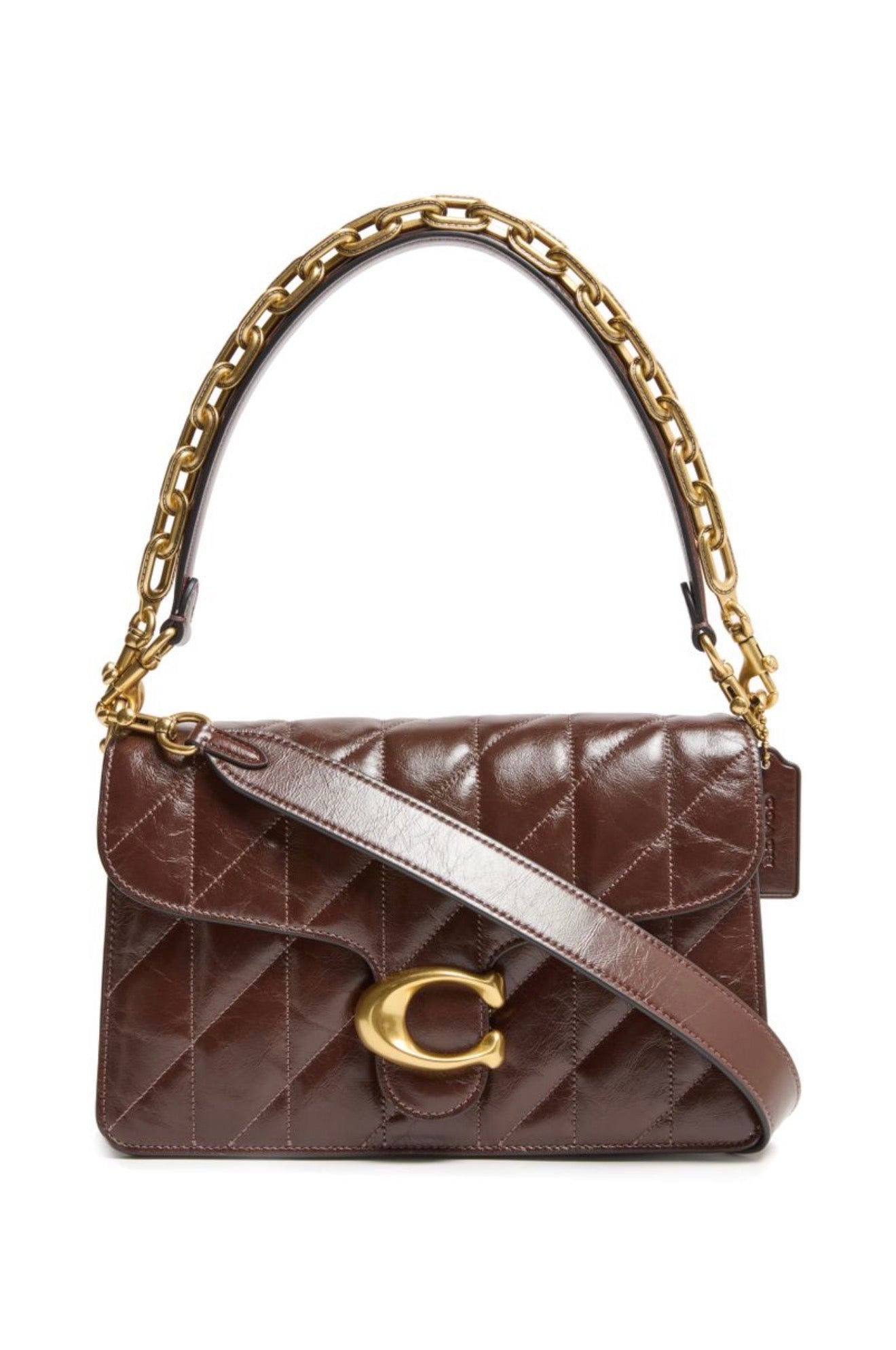 Chain Tabby Shoulder Bag With Quilting