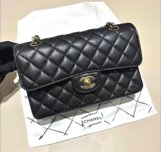 Chanel Small Classic Flap Black (2023 Pristine, Full Set)
