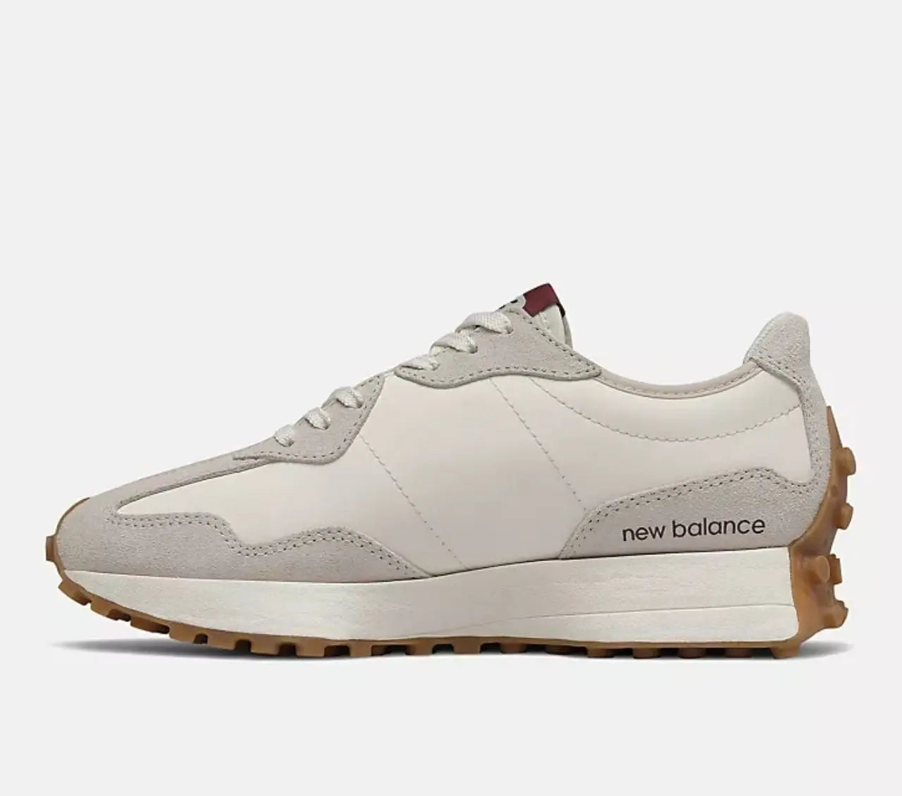 New Balance 327  White/Burgundy Shoptheana