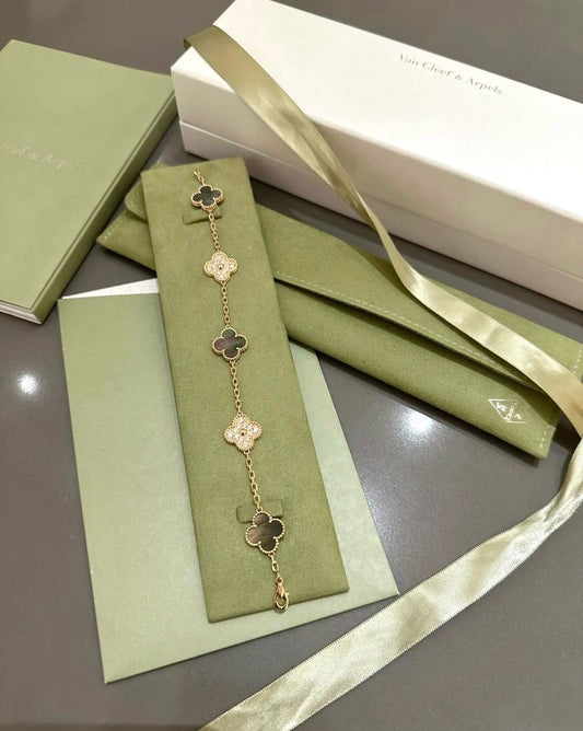 Van Cleef & Arpels Vintage Alhambra 5-Motif Bracelet